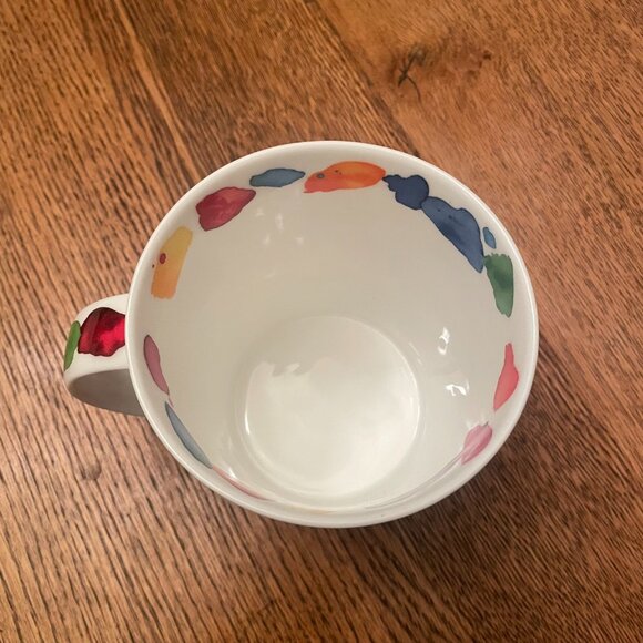 Dunoon Blobs Red Caroline Bessey Bone China Coffee Cup Mug made in England - Picture 4 of 5